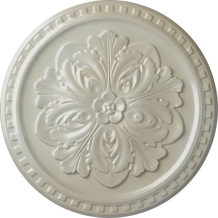 Ekena Millwork Emeryville Ceiling Medallion, Hand-Painted Flash Blue, 16 7/8"OD x 5/8"P CM16ERFBS